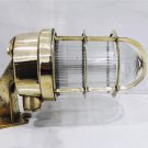 AUTHENTIC NAUTICAL ANTIQUE OLD SHIP BRASS ORIGINAL WALL SWAN MOUNT LIGHT LOT 5