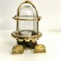 OLD ANTIQUE SHIP SALVAGE BRASS NAUTICAL PASSAGWAY WALL ART DECOR BULKHEAD LIGHT LOT OF 4