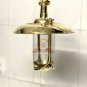 New Brass Antique Hanging Cargo Light with Deflector Cover Shade Lot of 10