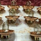 NAUTICAL SHIP MARINE PASSAGEWAY BULKHEAD CEILING LIGHT WITH COPPER SHADE LOT 10