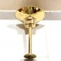 AUTHENTIC NAUTICAL ANTIQUE OLD WISKA SHIP BRASS BULKHEAD LIGHT WITH SHADE LOT 10