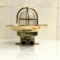 AUTHENTIC NAUTICAL ANTIQUE OLD SHIP BRASS WISKA WALL MOUNT LIGHT & SHADE LOT 10