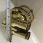 AUTHENTIC NAUTICAL ANTIQUE OLD SHIP BRASS WISKA WALL MOUNT LIGHT & SHADE LOT 10
