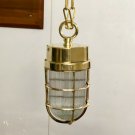 AUTHENTIC NAUTICAL OLD SHIP BRASS HANGING PENDANT CEILING STRING LIGHT LOT 10