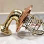 NAUTICAL ARCHED BULKHEAD NEW BRASS WALL SCONCE SHIP LIGHT WITH COPPER SHADE