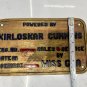 Santa Monica & Kirloskar Cummins Vintage Brass Metal Ship Bell & 3 Name Plates