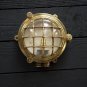 Modern Victorian Style Old Brass Turtle Shape Bulkhead Mount Ship Deck Light