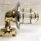 Exterior Wall Art Decor Brass Wall Light with Aluminum Shade & Junction Box