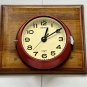 Beautiful Home Wall Art Decoration Red Paint Coating Seiko Quartz Ship Clock