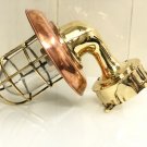 OUTDOOR MARINE STYLE NEW BRASS METAL WALL LIGHT WITH COPPER SHADE & JUNCTION BOX