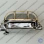 Retro Ceiling New Decor Aluminum Bulkhead Wall Lamp with Brass Cage White Glass