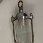 NAUTICAL MARINE SOLID ALUMINIUM & BRASS HANGING PENDANT SHIP LIGHT WITH HOOK