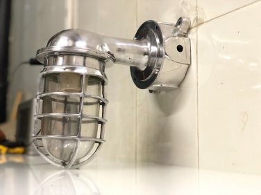 Marine Aluminium Swan Neck Passageway Wall Sconce Lamp With Junction Box