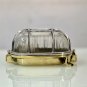 Industrial Vintage Style Brass Ceiling Mount Aluminum Bulkhead Cage Wall Light