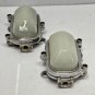 Vintage Refurbish Aluminum Marine Ship Wall Bulkhead Light with White Glass