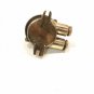 Industrial Reclaimed Ex Minesweeper Brass Ship Light Rotary Switch & Socket