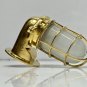 Marine Brass Metal Antique Wall Decoration White Glass Sconce Light Lot of 5