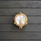 Vintage Style Old Brass Turtle Wiska Bulkhead Mount Ship Ceiling Deck Light