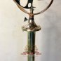Original Reclaimed Ship Brass Signal Spot Search Light on Stand with Wooden Base