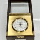 WEMPE Marine Quartz Nautical Theme Wooden Chronometer Salvaged Clock - Germany