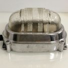 Vintage Aluminum Oval Ceiling Wall Mount Bulkhead Cover Light Lot of 2