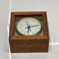 Vintage Retro Ship Nautical Antique GILLIE SESTREL Old Chronometer Wooden Clock