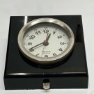 Black Salvaged Ship Nautical Mariner Miniquarz Antique Quartz Tabletop Clock