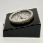 Black Salvaged Ship Nautical Mariner Miniquarz Antique Quartz Tabletop Clock