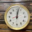 Modern Style Brass Metal Original Nautical Mariner Quartz Round Wall Clock