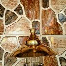 INDUSTRIAL MARINE STYLE CEILING DECOR NEW BRASS PENDANT LIGHT WITH BIG DEFLECTOR