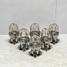 Original Vintage Merchant Ship Nautical Post Mounted Bulkhead Light Lot of 6
