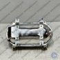 Antique Marine Aluminum Bulkhead Wall Lamp Fixture - White Glass Lot of 2