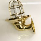 Igloofest 2022 Sale Nautical Brass Wall Sconce Bulkhead Light with Shade Lot 10