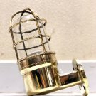 Salvage Old Antique Marine Brass Arched Bulkhead Wall Mount Light Fixture Lot 30