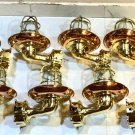 NAUTICAL BULKHEAD NEW BRASS PASSAGEWAY SHIP LIGHT & SHADE JUNCTION BOX LOT 10