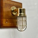 Fathers Day Gifts Nautical Brass Metal Wall Light for Sale with Globe Glass