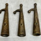 Old Salvaged Ship Nautical Antique  Small 9" Vintage Brass Rope Holder Lot of 3