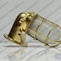 Maritime Brass Metal Antique Wall Decoration White Glass Sconce Light Lot of 2