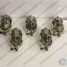 Antique Maritime New Aluminum and Brass Metal Wall Ceiling Bulkhead Light Lot 5
