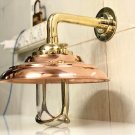 NAUTICAL STYLE WALL SCONCE NEW BRASS SHIP BULKHEAD LIGHT WITH COPPER SHADE