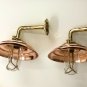NAUTICAL STYLE WALL SCONCE NEW BRASS SHIP BULKHEAD LIGHT WITH COPPER SHADE