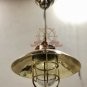 NAUTICAL SCONCE NEW SOLID BRASS HANGING SHIP LIGHT WITH DEFLECTOR FOR SALE