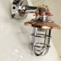 Antique New Aluminium Swan Neck Wall Light with Copper Shade and Junction Box