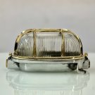 Vintage Style Ceiling Wall Aluminum Brass Oval Bulkhead Marine Light Lot of 10