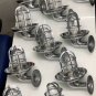 ANTIQUE BULKHEAD NEW ALUMINUM WALL MOUNT SWAN LIGHT WITH SHADE LOT OF 10