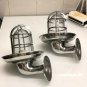ANTIQUE BULKHEAD NEW ALUMINUM WALL MOUNT SWAN LIGHT WITH SHADE LOT OF 10