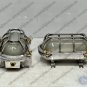 New Antique Marine Aluminum Bulkhead Wall Lamp Fixture - White Glass Lot of 5