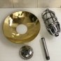 SOLID ALUMINIUM PASSAGEWAY BULKHEAD MOUNT MARINE LIGHT WITH BRASS SHADE ONE PCS