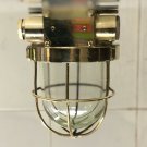 NAUTICAL ANTIQUE SHIP BRASS METAL ORIGINAL CEILING MOUNT MARINE BULKHEAD LIGHT