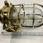 Nautical Brass Metal Antique Wall Decoration White Glass Sconce Light Lot of 10